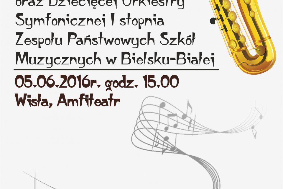 Plakat dotyczący koncertu plenerowego